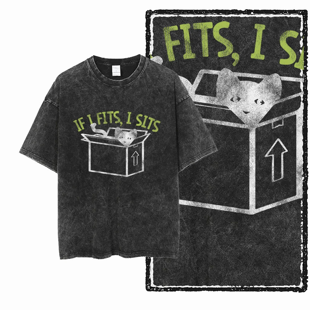 If It Fits I Sit - Cat Tee